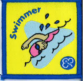 Brownie interest badges 2014-19 - Swimmer