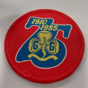 Girlguiding 75th Anniversary Cloth Badge