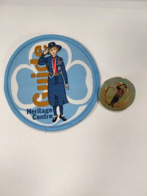 Guide Heritage Centre cloth badge & pin