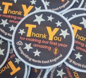 First year thank you badge