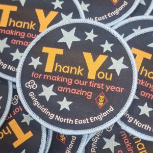 First year thank you badge